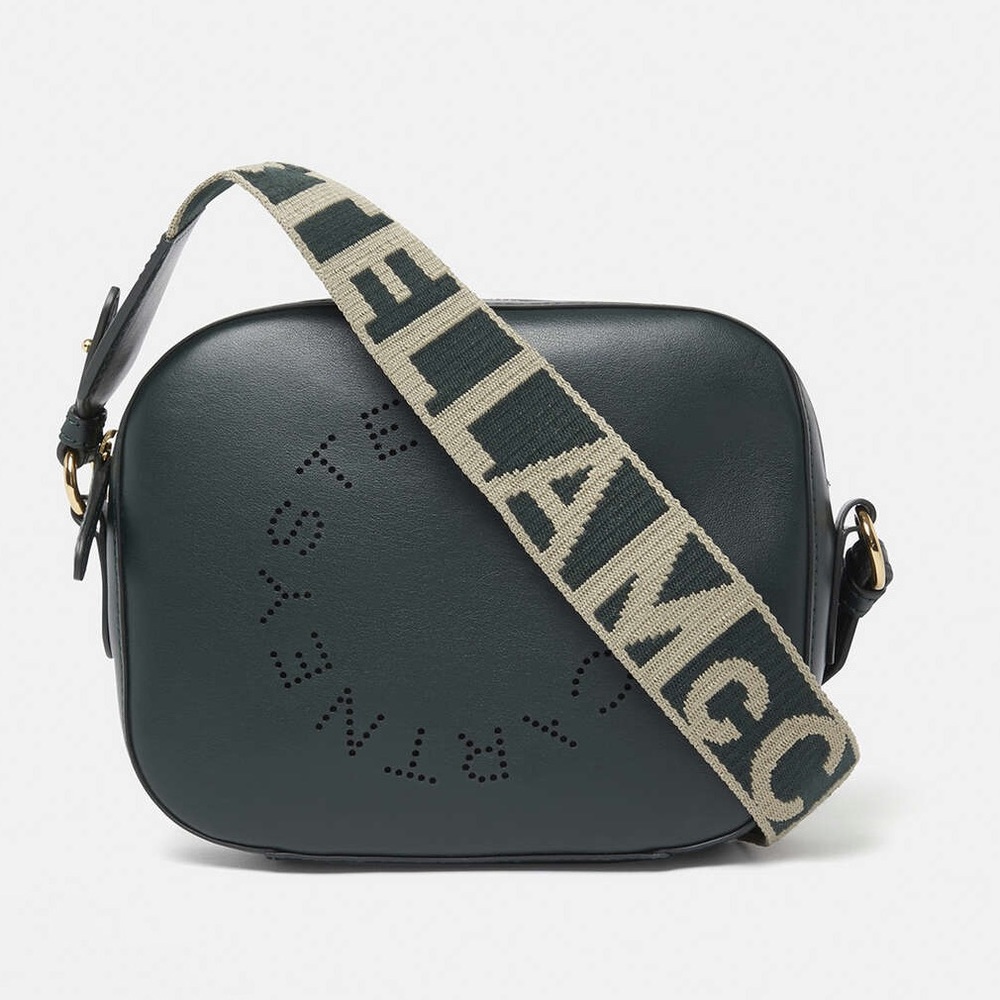 Stella McCartney Logo Crossbody Camera Bag *NWOT* Pine Green